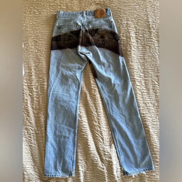 Vintage Levi 501 Rare Python Jeans - See Measurement Photos - Picture 9 of 16